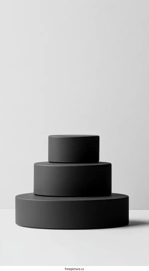 Modern Minimalist Black Product Display