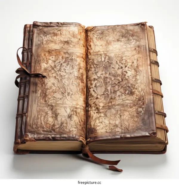 Ancient Leather-Bound Book