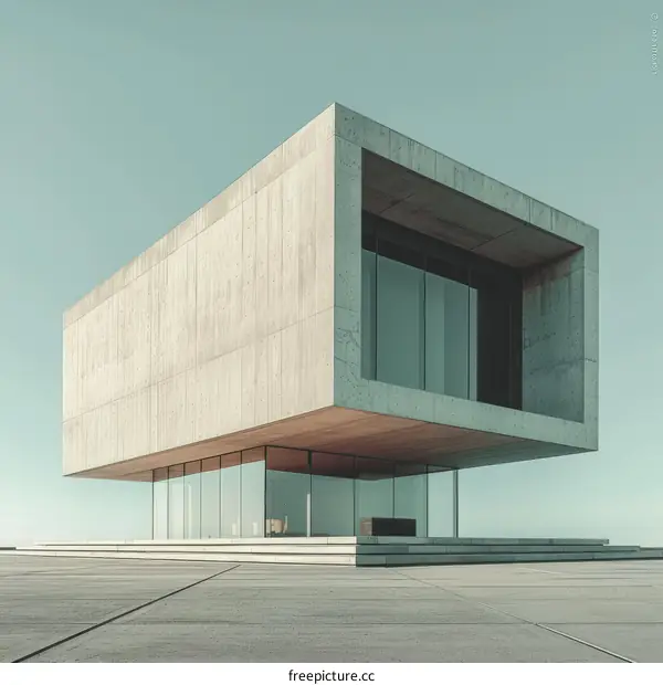 Small and exquisite concrete house