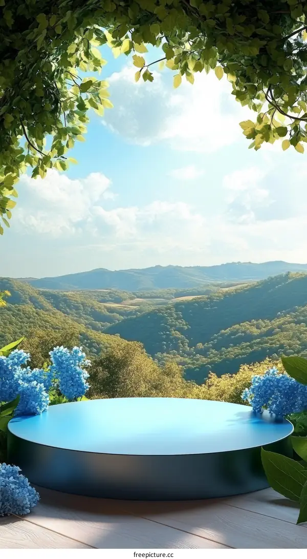 Nature Scenery Product Display Stand