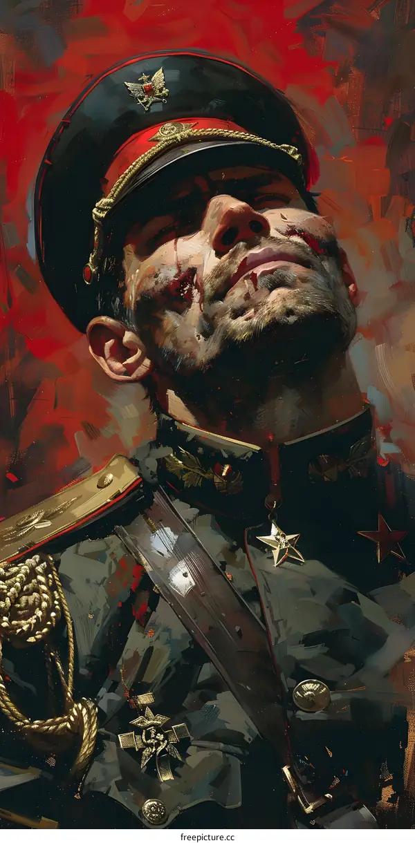 Portrait of a Russian officer