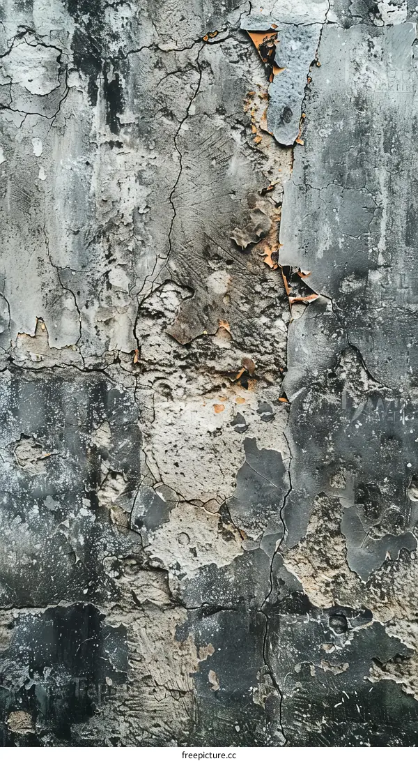 Weathered Grunge Texture of an Old Wall