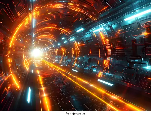 Futuristic Sci-Fi Tunnel