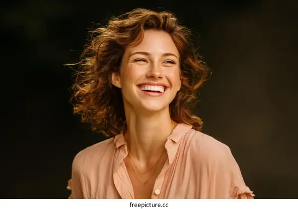 Happy Woman Portrait Close-up