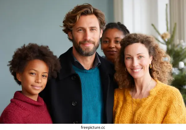 Happy Family Portrait for the Holidays