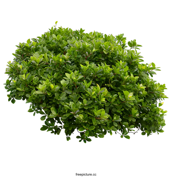 [Transparent Background PNG]Green Bush with White Background