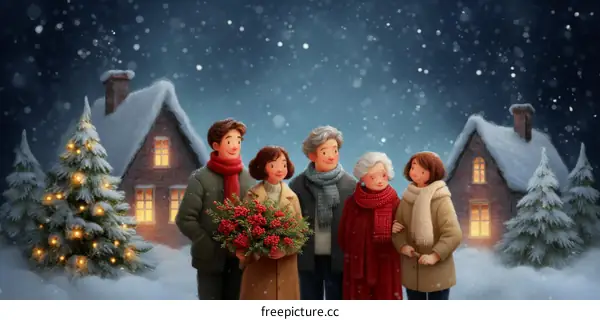 A Winter Christmas Family Gathering