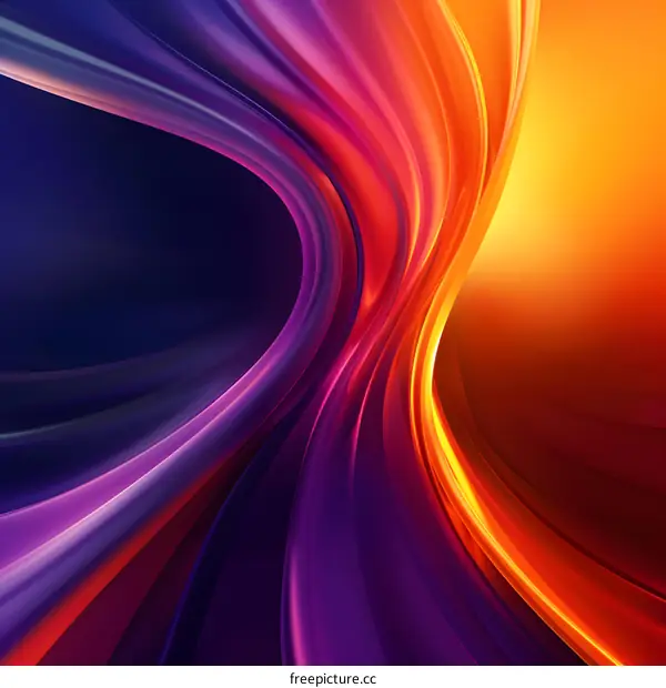 Abstract Purple and Orange Swirling Background
