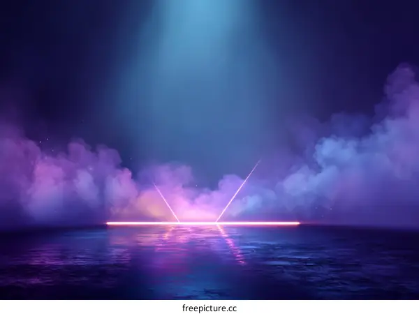 Neon Light Abstract Background Design