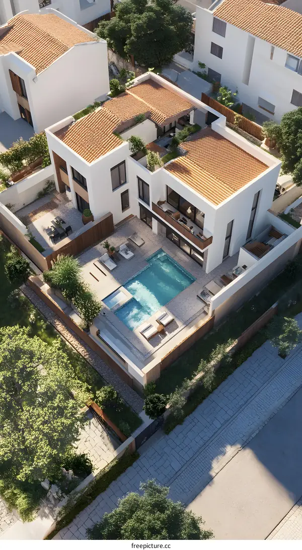 Modern Luxury Home with Swimming Pool and Garden