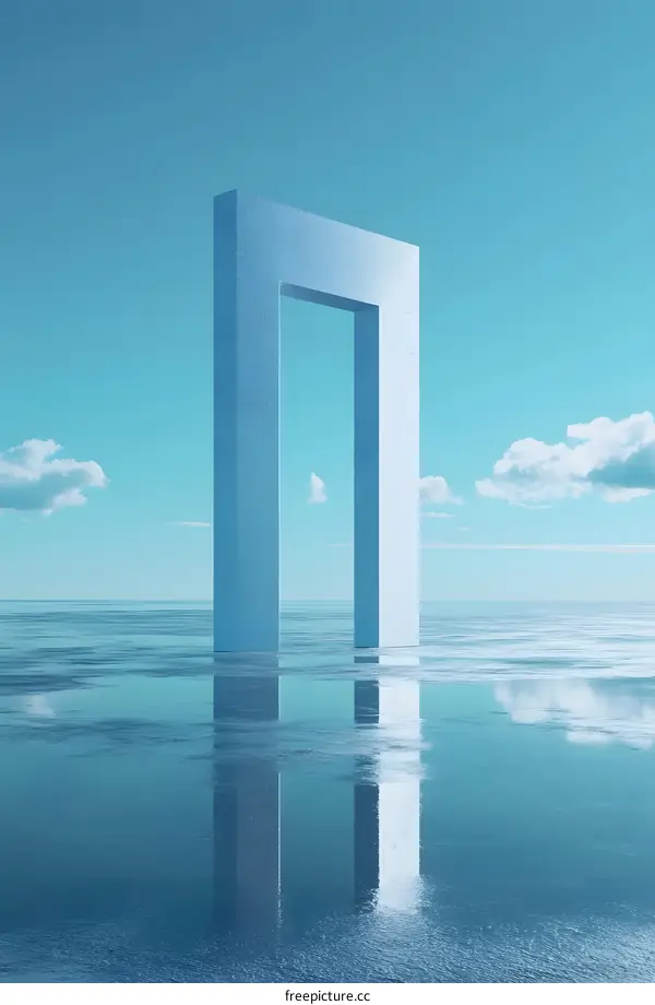 Abstract Minimalist Architecture Gateway With Reflection