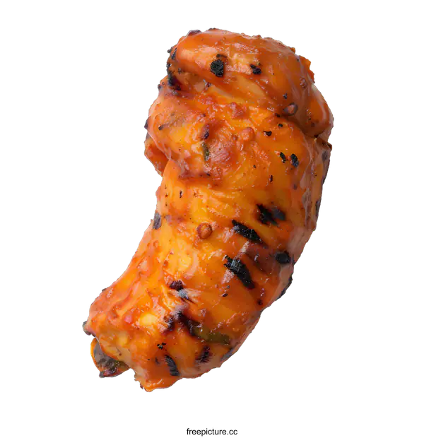 [Transparent Background PNG]Grilled Chicken Leg with Orange Glaze