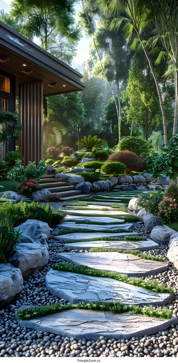 Garden landscape design renderings