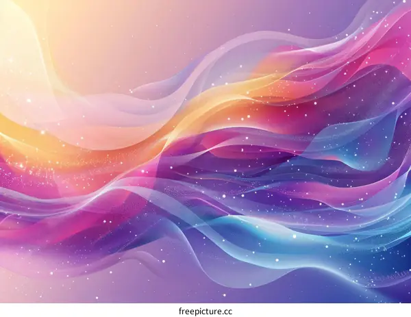 Abstract Colorful Wavy Background
