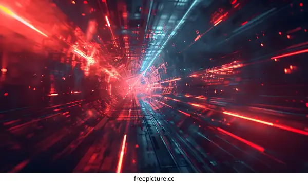 Abstract Futuristic Technology Background Illustration