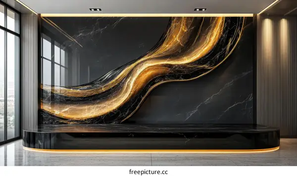 Modern Luxury Marble Wall Design Interior