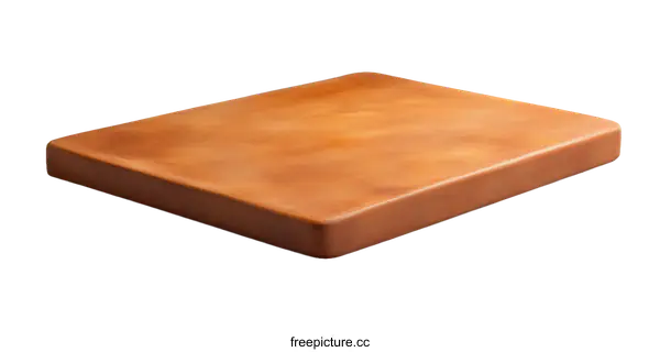 [Transparent Background PNG]Light Orange Kitchen Cutting Board