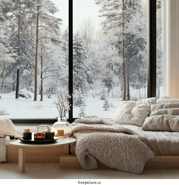 Winter Wonderland Bedroom Interior Design