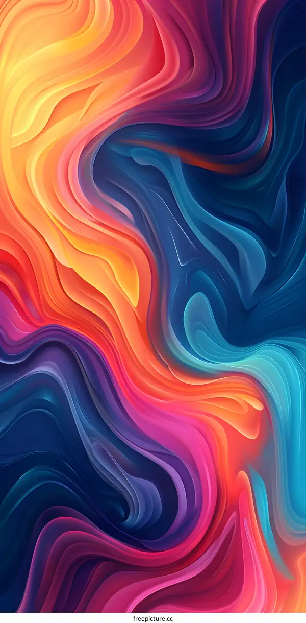 Abstract Swirls Background Digital Art