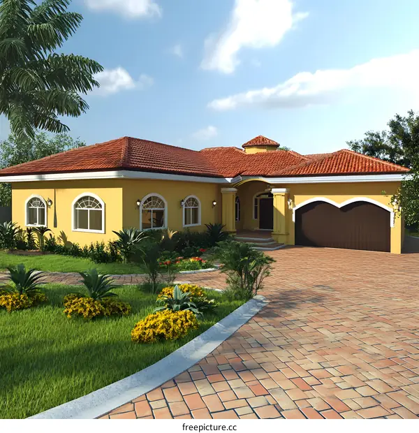 Modern Spanish Style Home Exterior Design