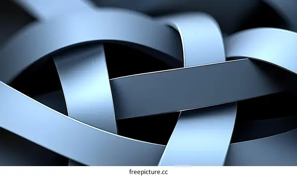 Abstract Intertwined Shapes Design