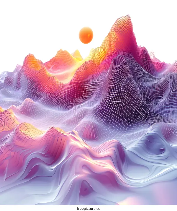 Abstract Colorful Landscape