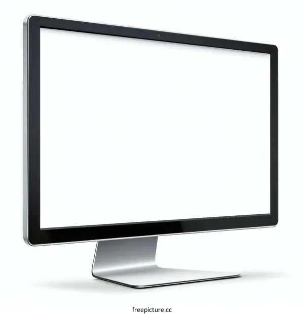 Modern Flat Screen Computer Monitor Illustration