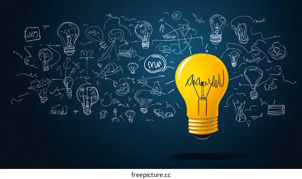 Innovative Idea Light Bulb Illustration