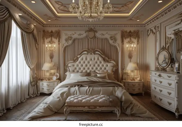 Luxury Bedroom Interior Design Illustration