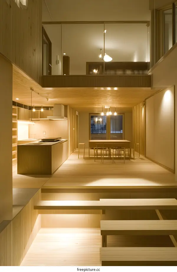 Modern Minimalist Wooden House Interior Design