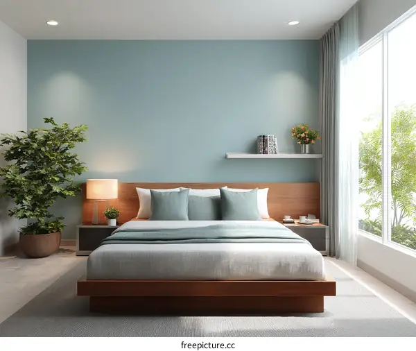 Modern Bedroom Interior Design Illustration