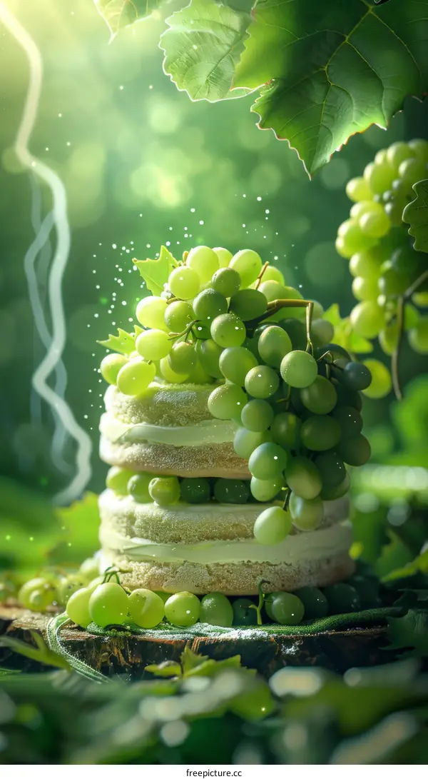 Green Grape Cake: Layers of Sweetness