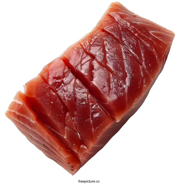 [Transparent Background PNG]Fresh Tuna Fillet on White Background