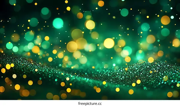 Emerald Green Sparkle Background