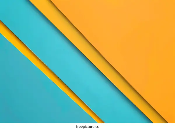 Abstract Geometric Background with Diagonal Lines in Yellow and Blue Colors