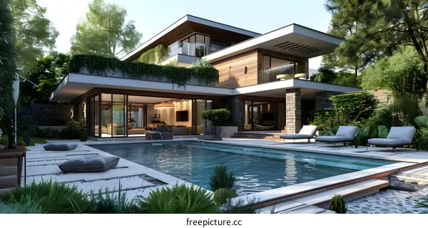 Modern architecture house