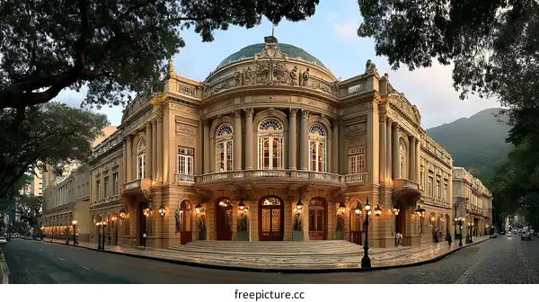 Historic Theatre Building in Urban Setting