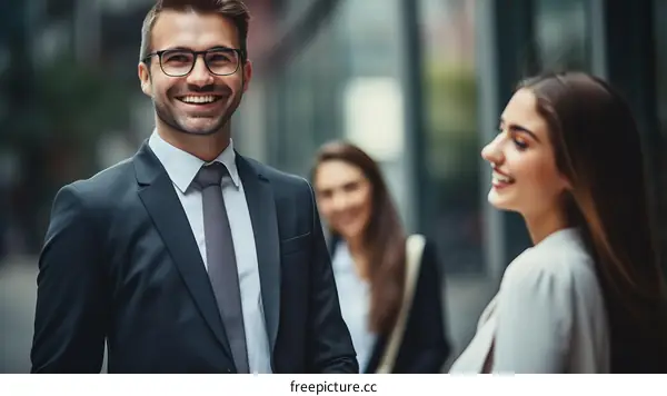 Business Professionals in Discussion