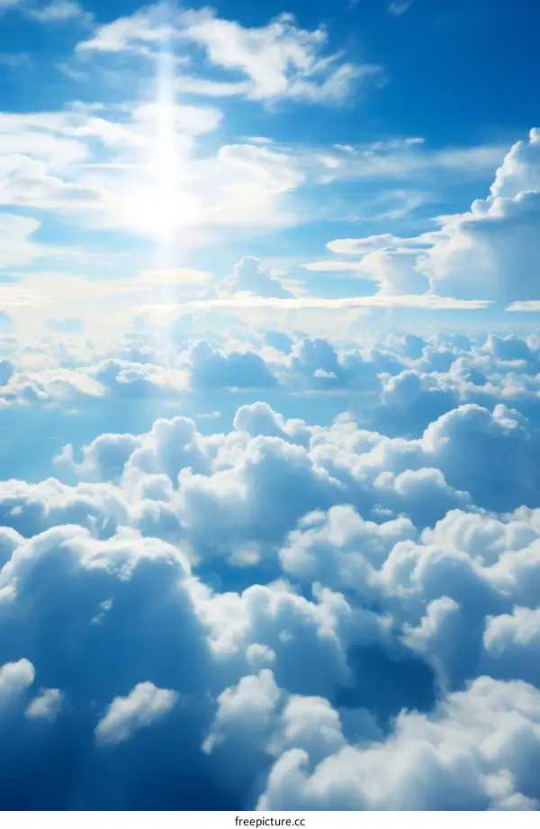 Blue sky and white clouds