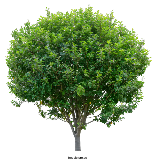 [Transparent Background PNG]Green Tree Isolated On White Background