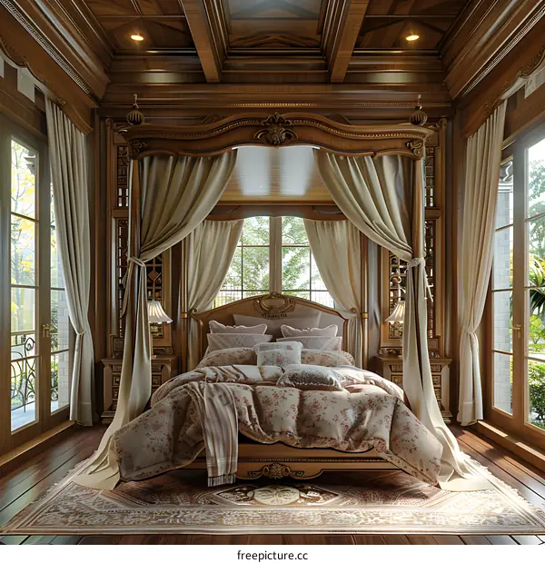 European-style bedroom