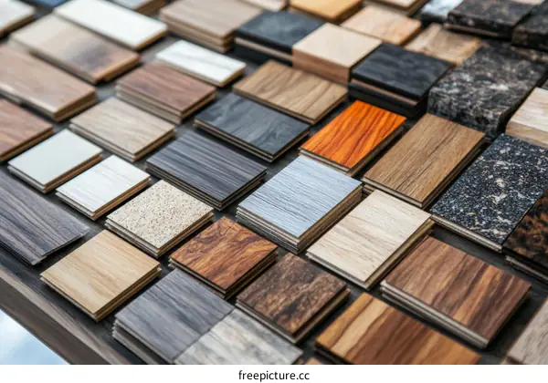 Variety of Flooring and Material Samples