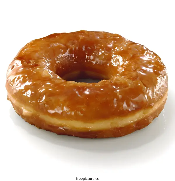 yeast donut with maple glaze