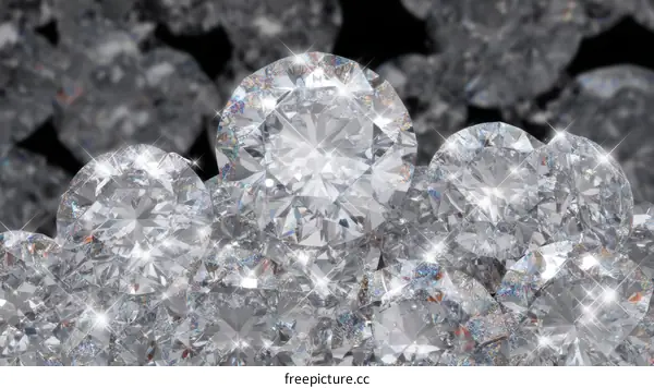 Sparkling Diamonds Close-up Collection