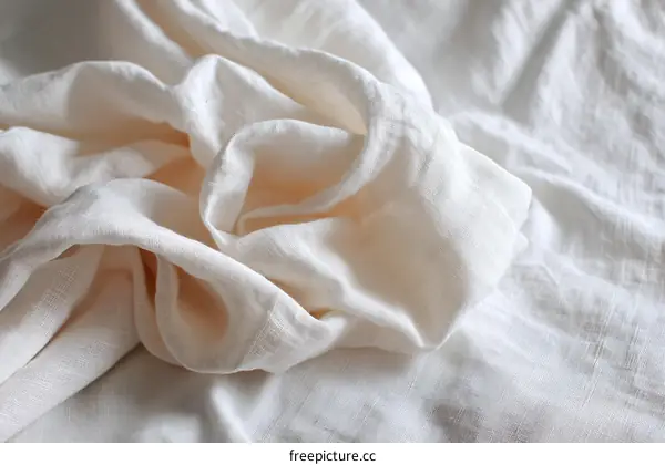 Elegant Linen Fabric Texture Close-up