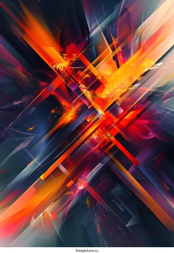 Abstract Glowing Fractals