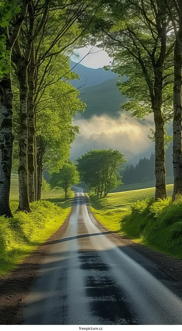 Country Road in the Forest