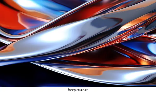 Colorful abstract liquid metal background