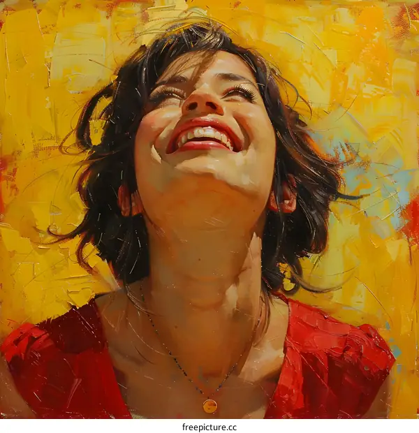 Portrait of a Smiling Woman