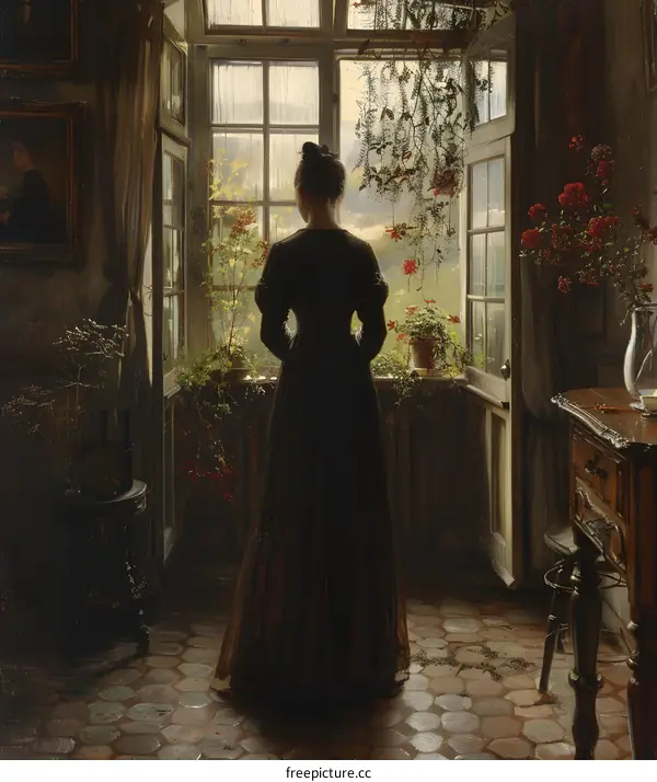 A Lady Standing by the Window